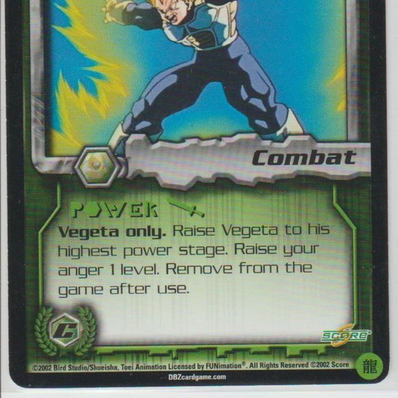 Dragon Ball Z Limited Vegeta At Full Power P6 Rare Cell Games Saga DBZ TCG CCG - Picture 3 of 5